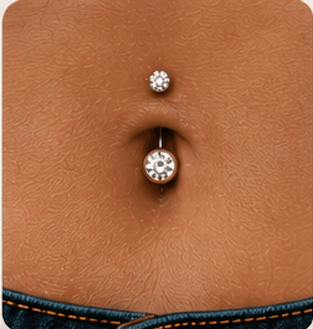 Belly piercings