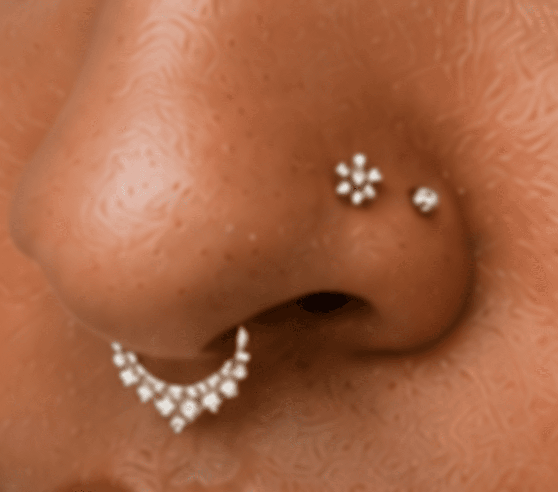 Nose piercings